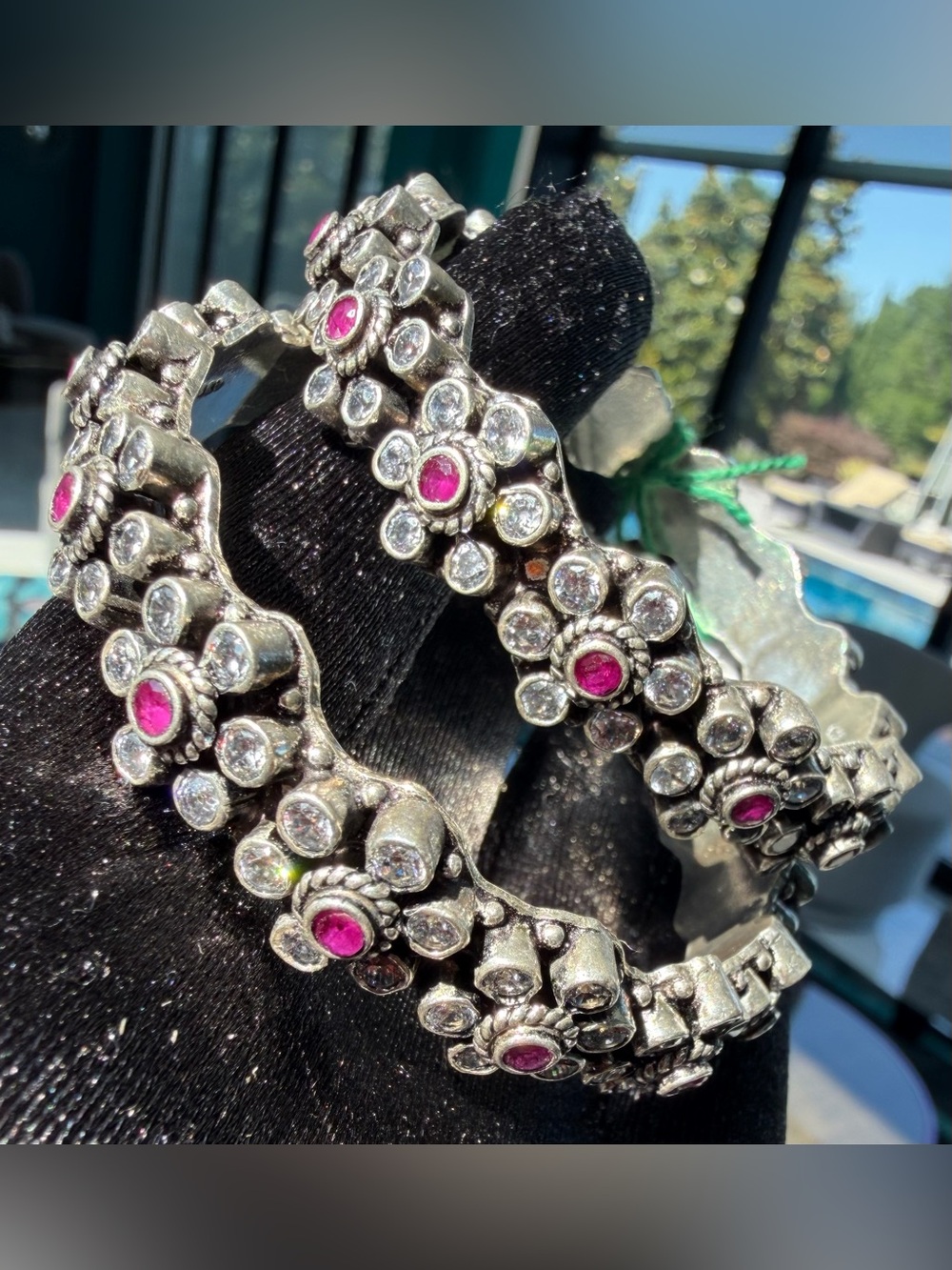 92.5 silver bracelets pair